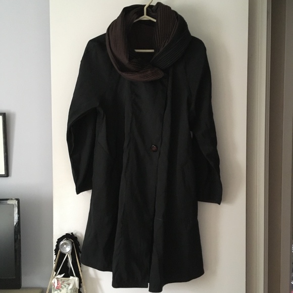 MYCRA PAC Black + Brown DONATELLA Reversible Nylon Coat XS - Picture 1 of 4